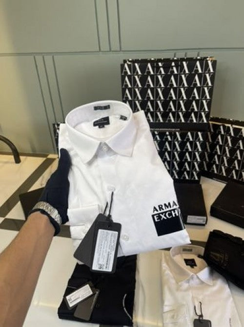 Armani exchange premium pogo shirt with box and carry bag