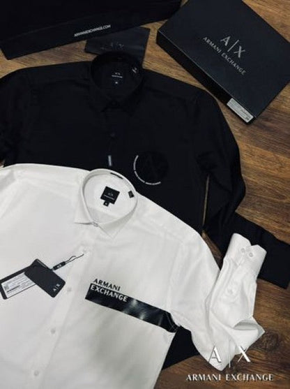 Armani exchange premium pogo shirt with box and carry bag