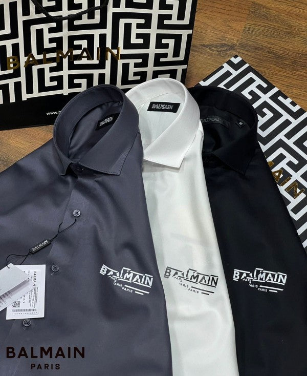 Balmain Paris Back Print Shirt With Premium Box Packing