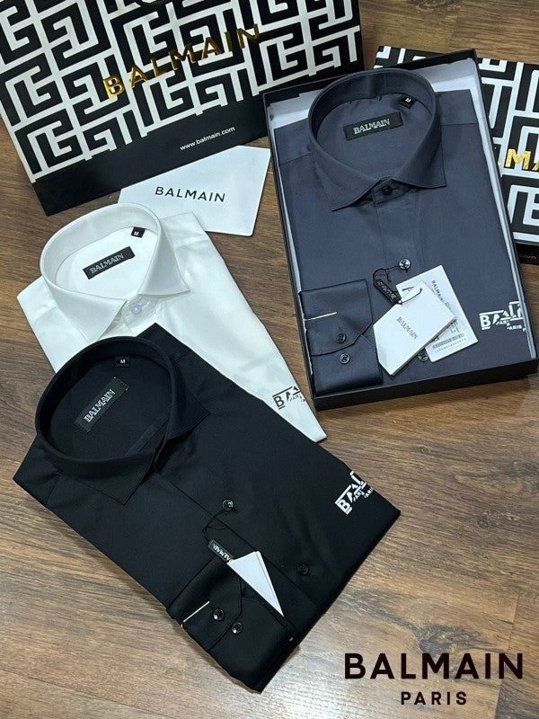 Balmain Paris Back Print Shirt With Premium Box Packing