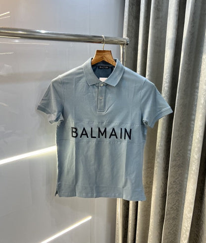 Balmain Paris Embroidery Work Premium Polo T-Shirt