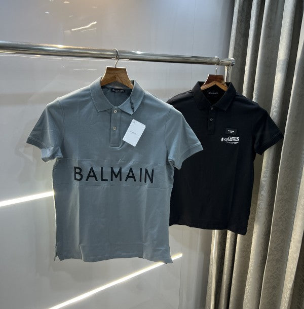 Balmain Paris Embroidery Work Premium Polo T-Shirt