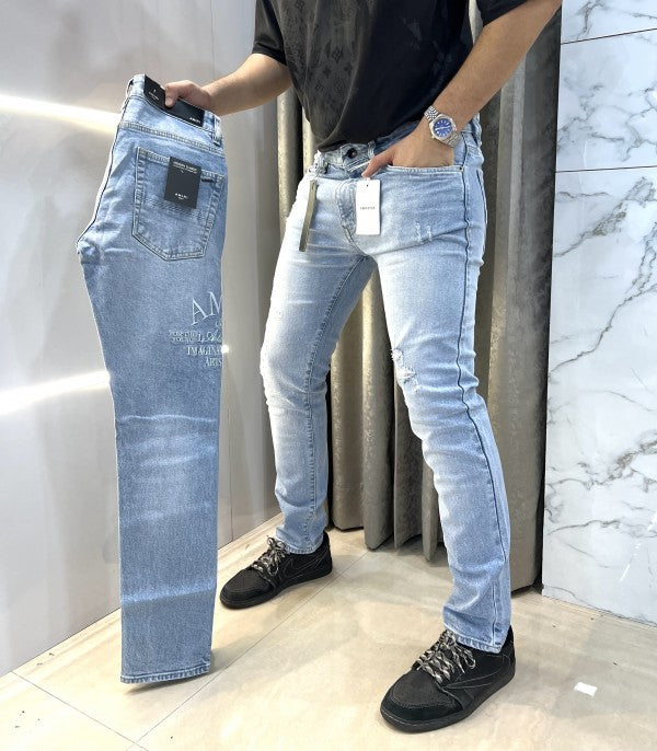 Amiri Embroidery Work Imported Hyperflex Denim Jeans