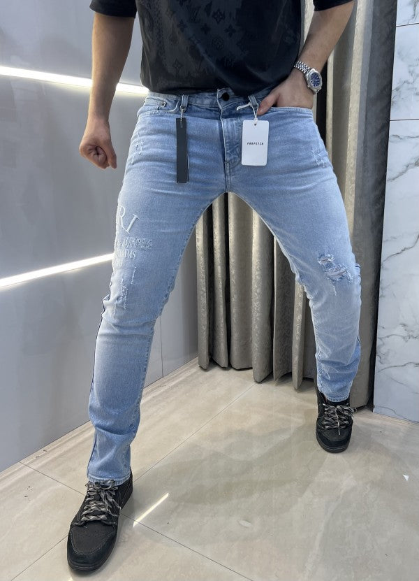 Amiri Embroidery Work Imported Hyperflex Denim Jeans