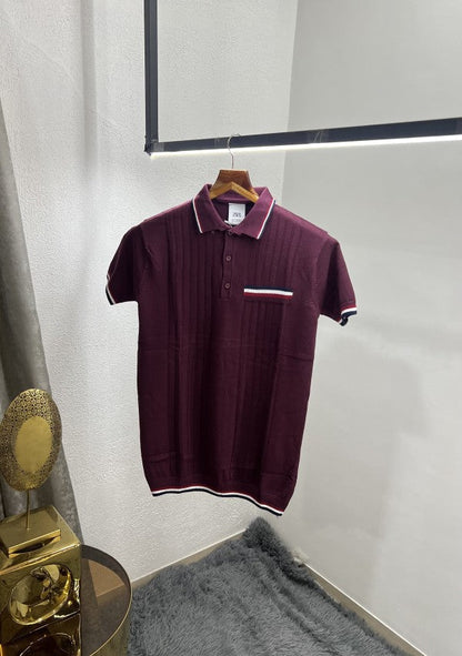 Zara Knitted Premium Classic Polo T-Shirt