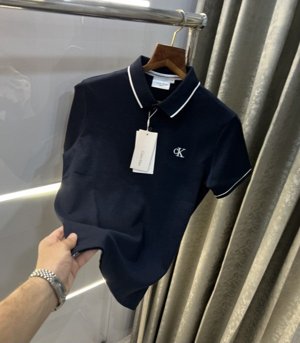 Calvin Klein Patch Logo Premium Polo T-Shirt