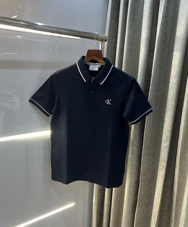 Calvin Klein Patch Logo Premium Polo T-Shirt