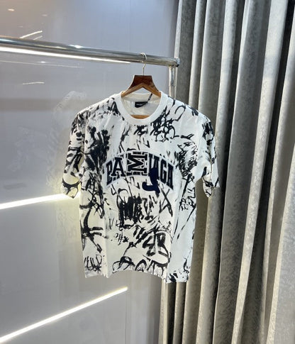 Balenciaga All Over Printed Imported Oversized T-Shirt