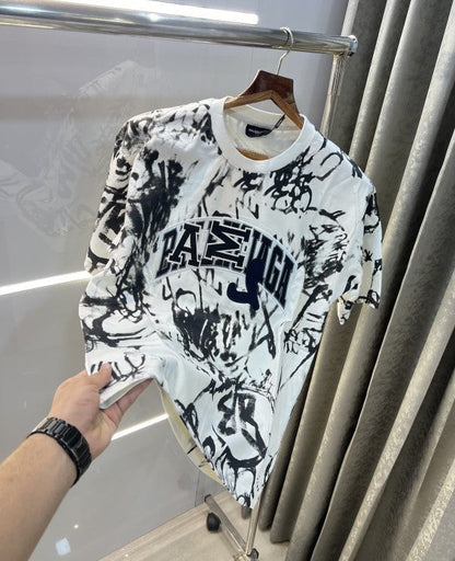 Balenciaga All Over Printed Imported Oversized T-Shirt