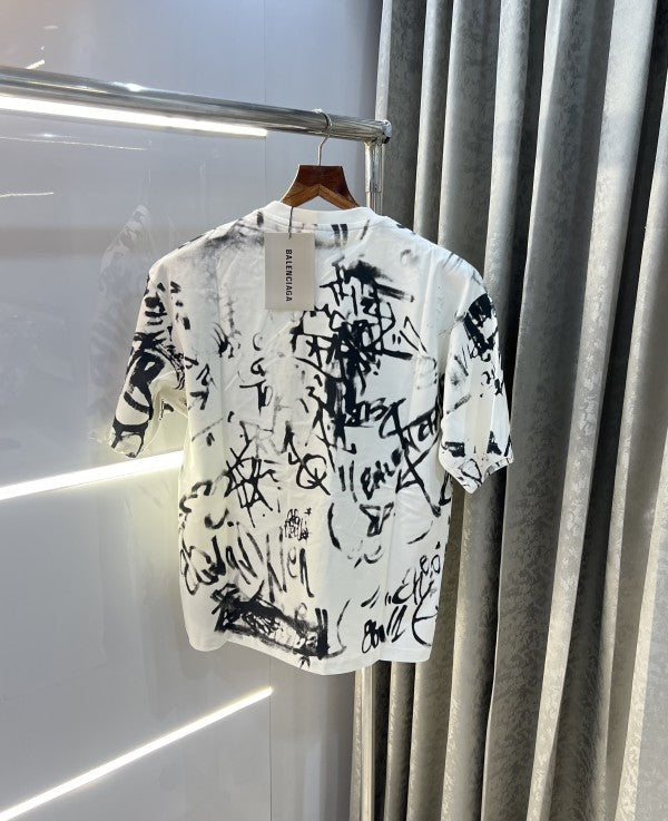 Balenciaga All Over Printed Imported Oversized T-Shirt