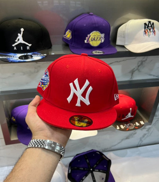 New York Mlb Red Embroidery Logo Imported Cap