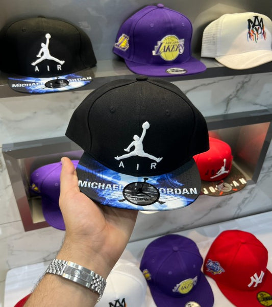 Air Michael Jordan Black Embroidery Logo Imported Cap