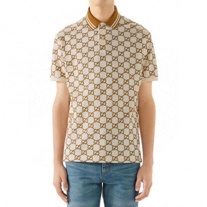 Gucci Monogram Print Imported Premium Polo T-Shirt