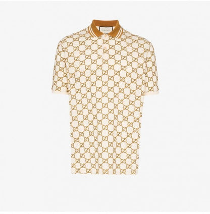 Gucci Monogram Print Imported Premium Polo T-Shirt