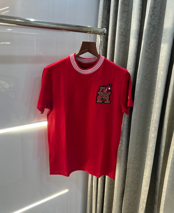 Tommy Hilfiger Logo Print Premium Polo T-Shirt