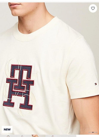 Tommy Hilfiger Logo Print Premium Polo T-Shirt