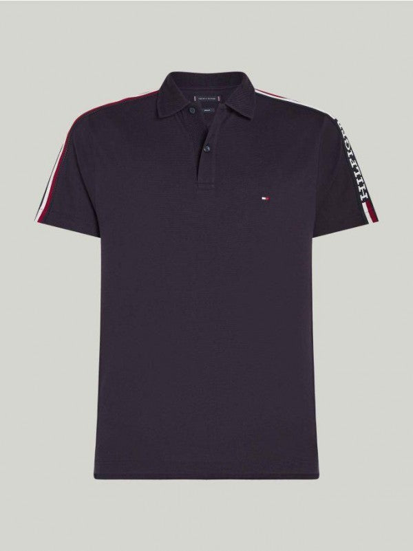 Tommy Hilfiger Logo Print Premium Polo T-Shirt