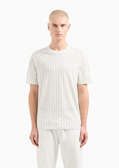 Armani Exchange All Over Printed Premium Classic T-Shirt