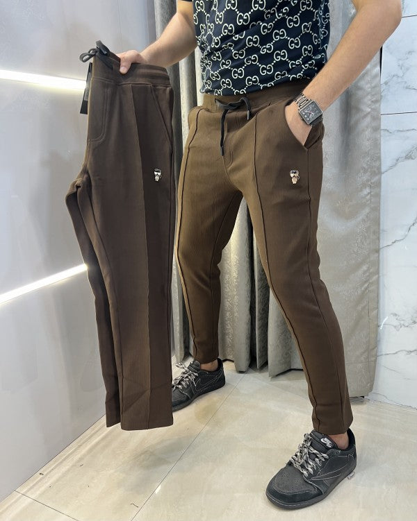 Karl Lagerfeld Steel Logo Imported Premium Trackpant