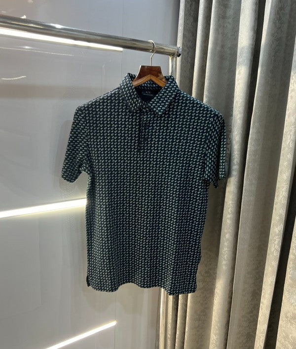 Armani Exchange  All Over Printed Premium Polo T-Shirt