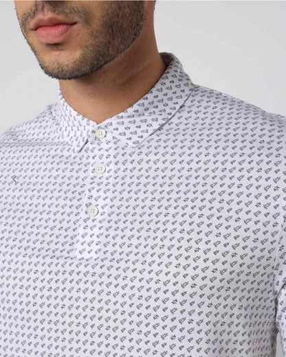 Armani Exchange  All Over Printed Premium Polo T-Shirt