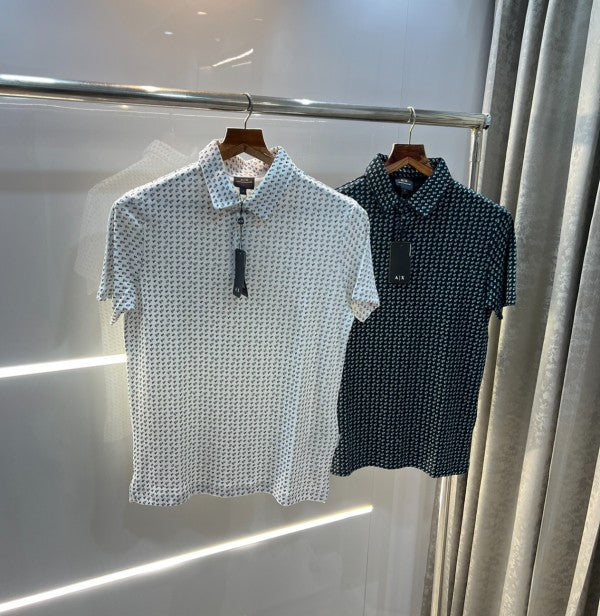 Armani Exchange  All Over Printed Premium Polo T-Shirt