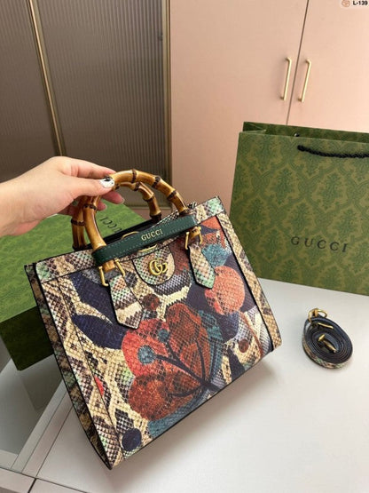 Gucci GG Diana Python Premium Tote Bag