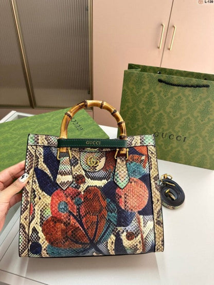 Gucci GG Diana Python Premium Tote Bag