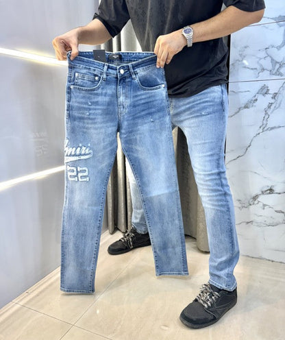 Amiri Embroidery Work Imported Hyperflex Denim