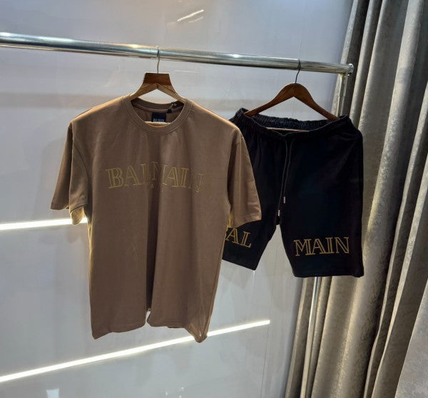 Balmain Paris Logo Print Imported Oversized Cord Set