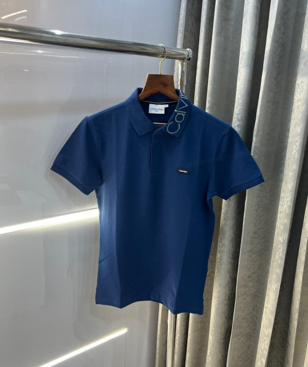 Calvin Klein Patch Logo Premium Polo T-Shirt