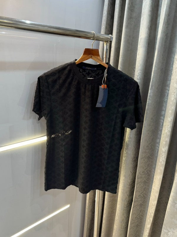 Louis Vuitton Embossed Monogram Print Imported T-Shirt