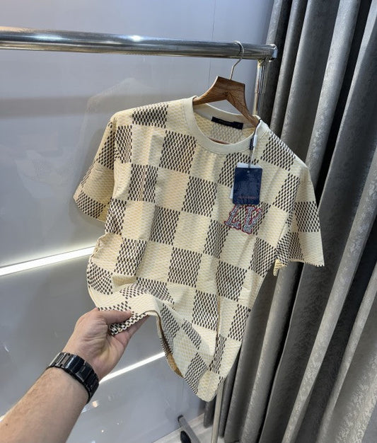 Louis Vuitton Diamond Logo Imported Oversized T-Shirt