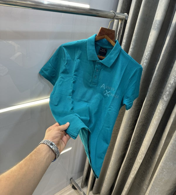 Armani Exchange English Green Premium Polo T-Shirt