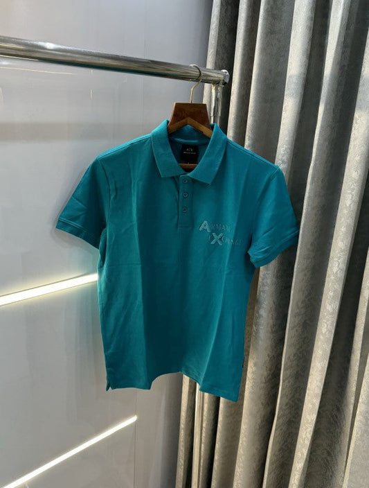 Armani Exchange English Green Premium Polo T-Shirt