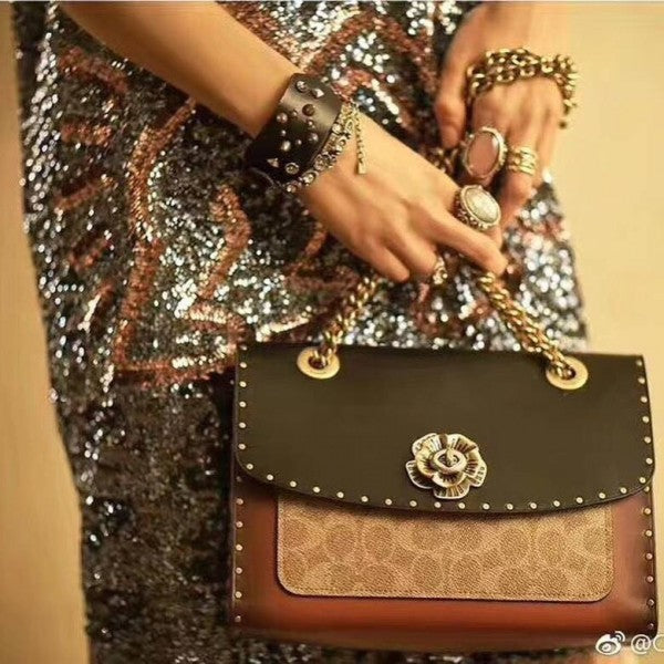 Coach Parker Studded Bag & Dust Bag