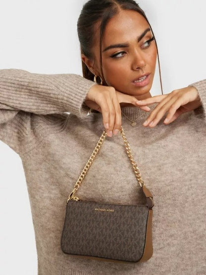 Michael Kors MK MD Chain Pouchette Bag