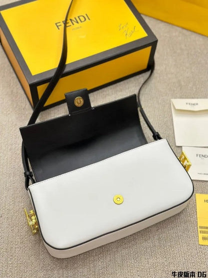 Fendi Baguette Twist Premium Shoulder Crossbody Bag With OG Box & Dust Bag