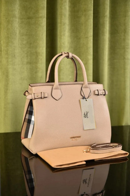 Burberry Medium Banner Handbag With Dust Bag