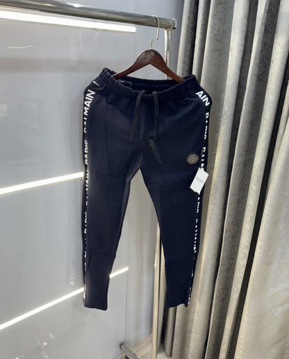 Balmai n Paris White Steel Logo Imported Jogger With Carry Bag