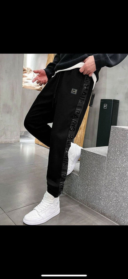 Balmai n Paris White Steel Logo Imported Jogger With Carry Bag