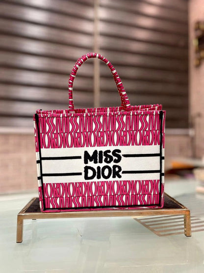 Miss Dior Book Tote With OG Box & Dust Bag & Scarf