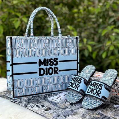 Miss Dior Book Tote With OG Box & Dust Bag & Scarf