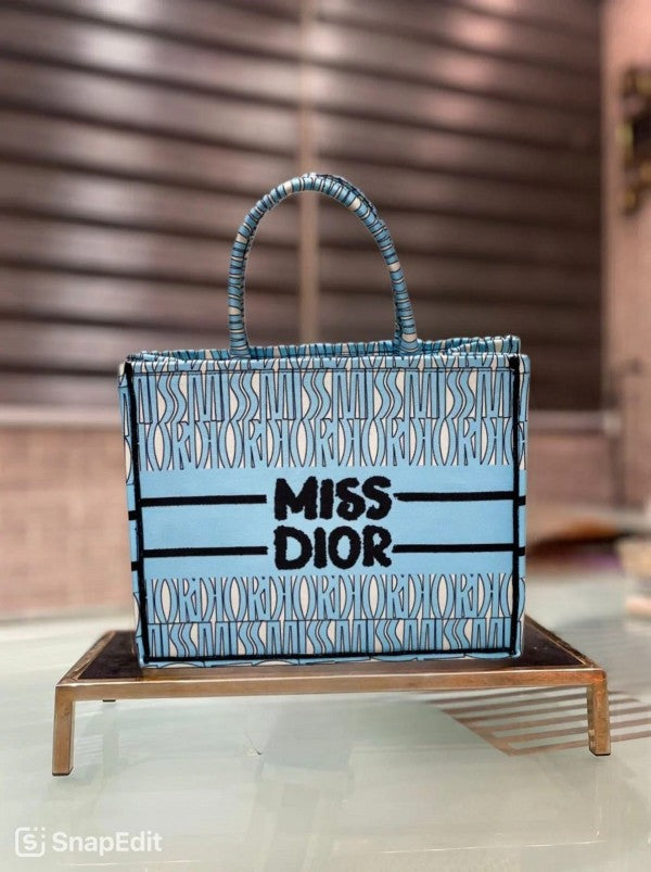 Miss Dior Book Tote With OG Box & Dust Bag & Scarf