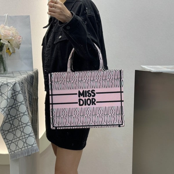 Miss Dior Book Tote With OG Box & Dust Bag & Scarf