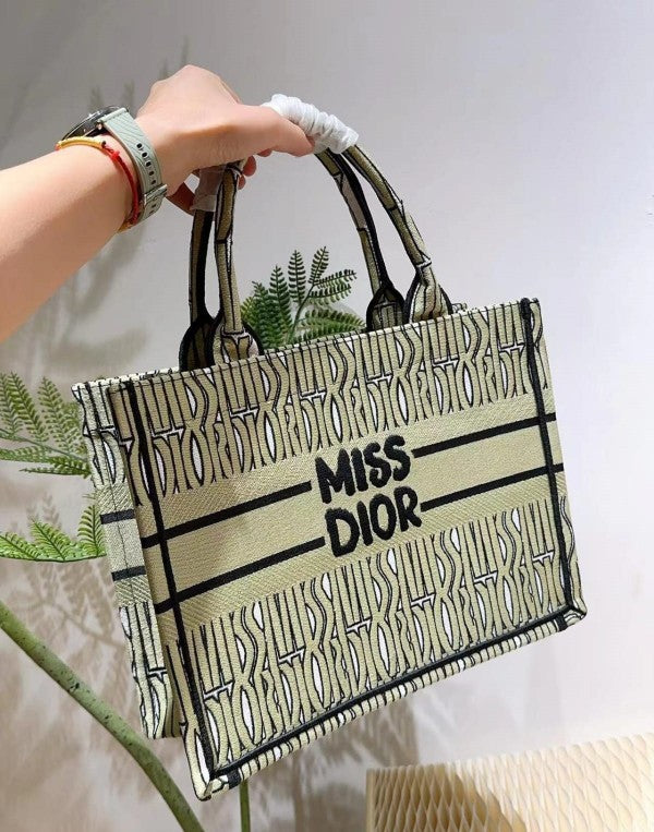 Miss Dior Book Tote With OG Box & Dust Bag & Scarf