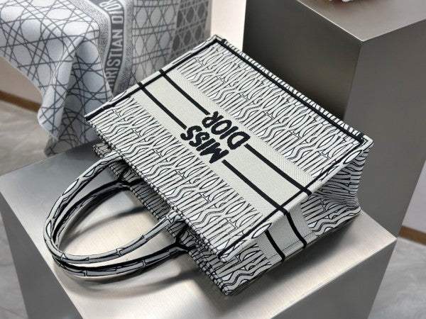 Miss Dior Book Tote With OG Box & Dust Bag & Scarf