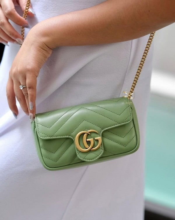 Gucci GG Marmont Mini Matelasse Shoulder Bag With  Box & Dust Bag