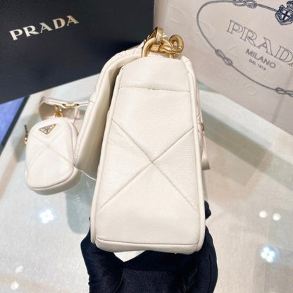 Prada System Nappa Bag With Prada Iconic Triangle Design Pochette Bag