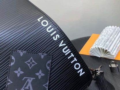 Louis Vuitton LV Keepall Bandoulire Premium Monogram Unisex Duffle Bag